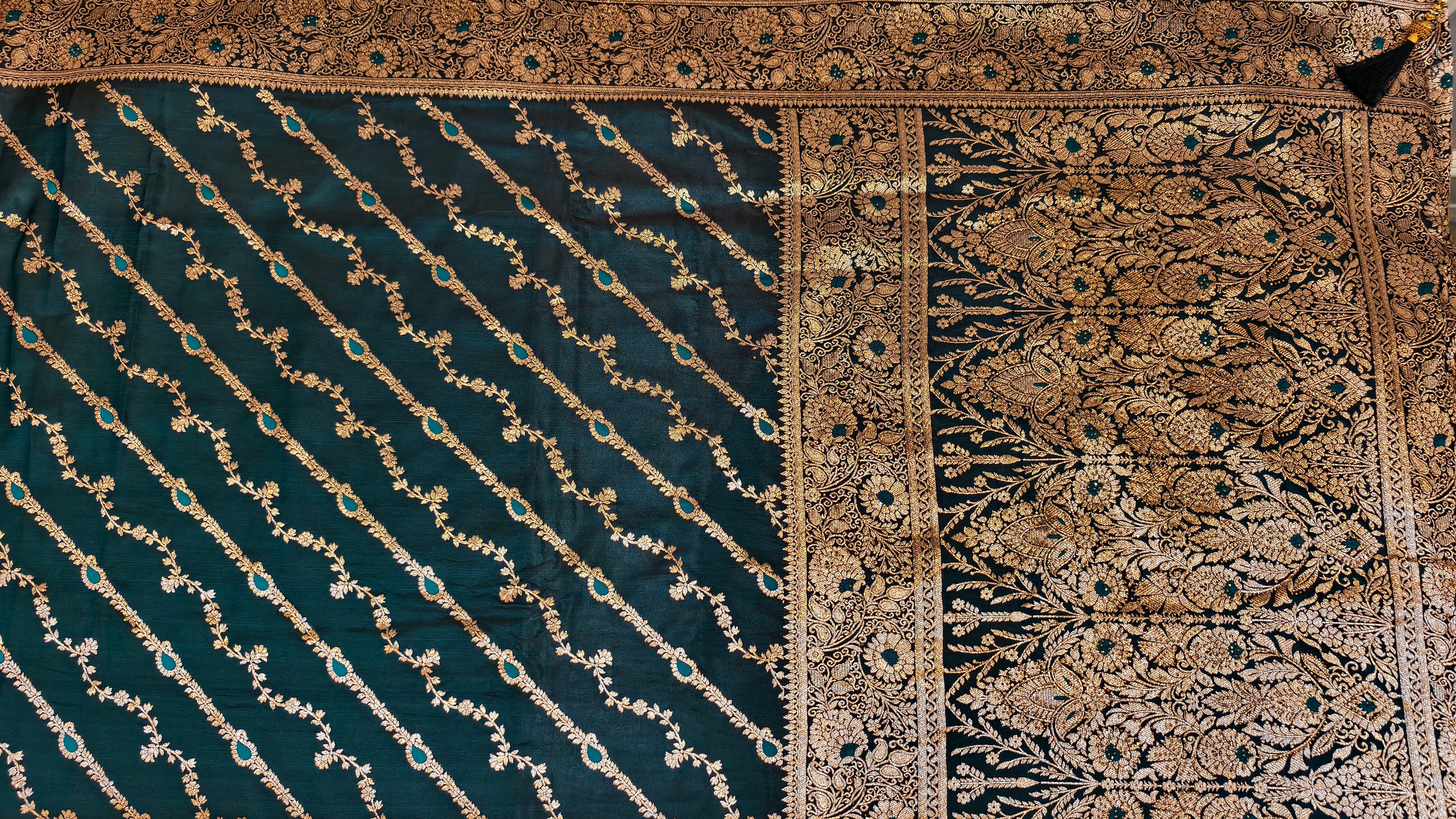 Premium Banarasi Silk Saree with Rich Zari Weaving